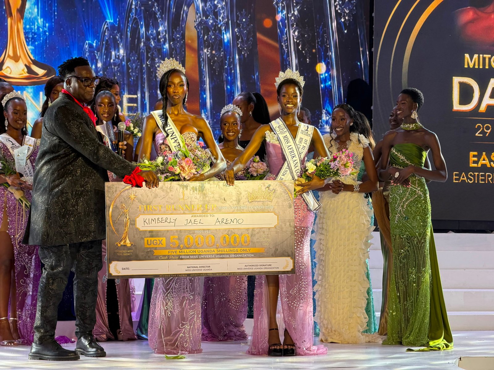 Kimberly Jael Aremo Acio: Girl from Kole District Shines with Five Titles at Miss Universe Uganda 2026